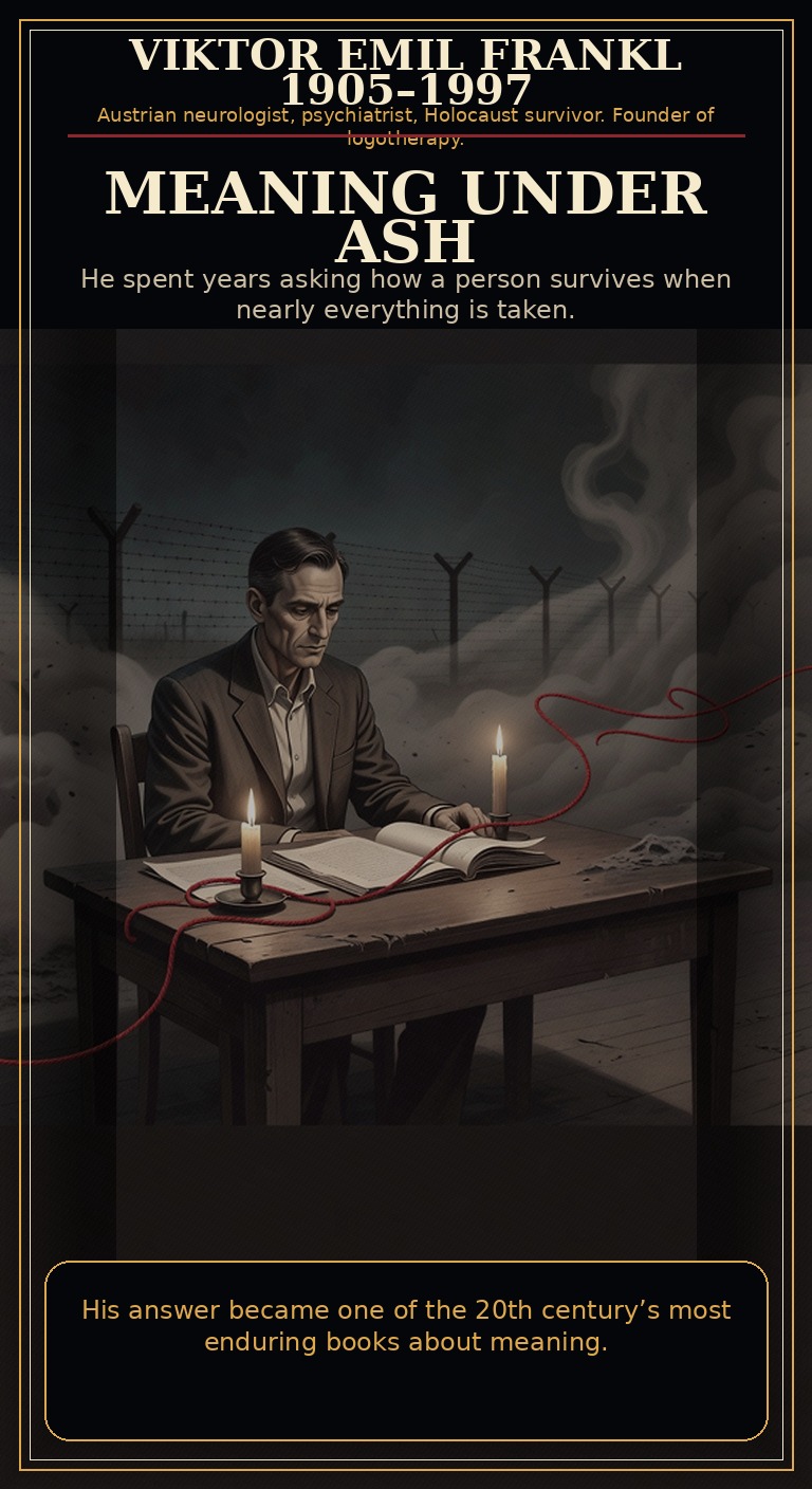 Viktor Emil Frankl obituary comic cover